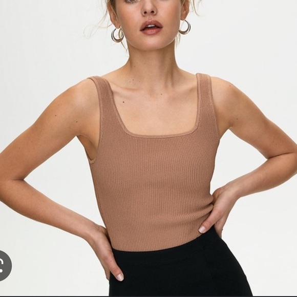 Aritzia Tops Aritzia Sculpt Knit Tank Top Poshmark